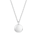 Personalised Dog Memorial Round Urn Necklace – Engraved Pet Paw Print Ashes Keepsake with Name