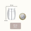 Personalised Dog Urn with Engraved Photo  – Mini Keepsake Urn with Name & Dates