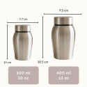 Personalised Dog Urn with Engraved Name & Dates in a Paw Print Design  – Pet Memorial Stainless Steel Urn