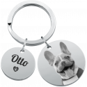 copy of 2 circles engraved keyring with picture