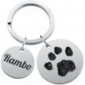 copy of 2 circles engraved keyring with picture