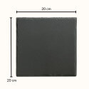 Personalised Square Dog Grave Marker with Photo – Slate Pet Memorial Garden Plaque with Name & Dates